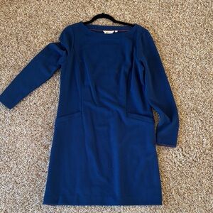 Boden Blue Long Sleeve Dress